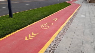 В Ташкенте на улице Бабура начато строительство велодорожки