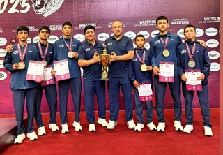 Сборная Узбекистана U15 по вольной борьбе - в тройке сильнейших на чемпионате Азии