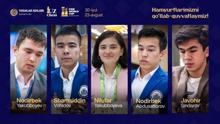 To'rt nafar shaxmatchimiz Jahon kubogidagi yurishini boshladi: 2 ta g'alaba, 2 ta durang