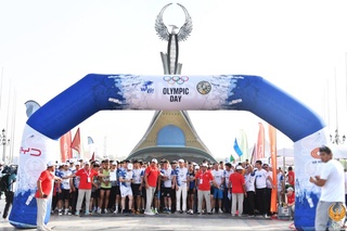 В связи с Международным Олимпийским днем состоялся массовый забег «Yangi Nafas»