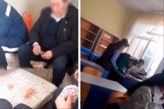 Самарқандда мактабда қарта ўйнаган директор ишдан олинди