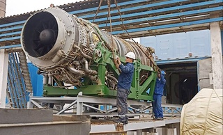 На Мубарекский газоперерабатывающий завод после ремонта из России поставлен газотурбинный двигатель