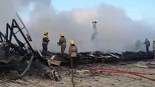 На заводе в Андижане произошел крупный пожар