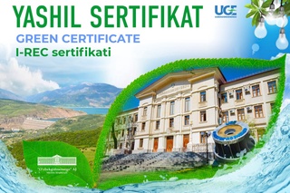  “Яшил энергия” сертификатини бериш тартиб белгиланди