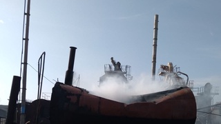 Янгиер шаҳридаги Кичик саноат зонаси ҳудудида ёнғин содир бўлди