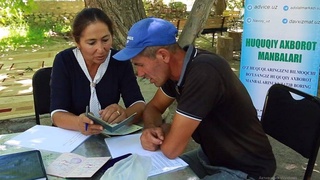 В отдаленном горном селении Навоийской области прошла правовая акция