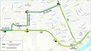 Пойтахтдаги айрим автобус йўналишларига вақтинча ўзгартириш киритилди