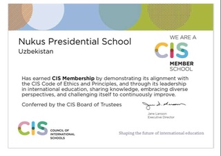 Президент мактаблари Халқаро мактаблар кенгаши аъзолигига қабул қилинди