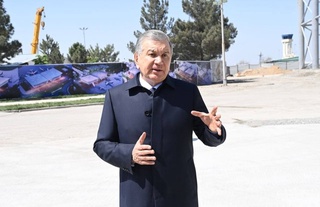 President gets acquainted with the progress of construction work at Samarkand International Airport