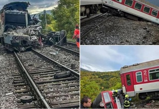 В результате столкновения двух поездов в Словакии пострадали не менее 20 человек