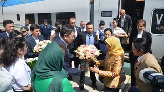 Singapur Prezidenti Samarqand shahriga keldi