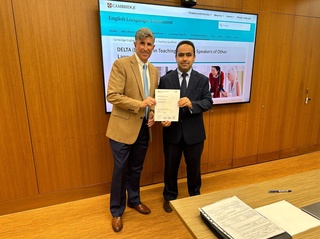 Ўзбекистонлик ўқитувчи Кембриж университиетининг DELTA дипломини қўлга киритди