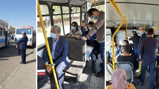 Самарқандда давлат хизматчиларига автобусда юриш буюрилди