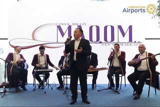 В аэропорту Ташкента впервые прошел концерт узбекской национальной музыки