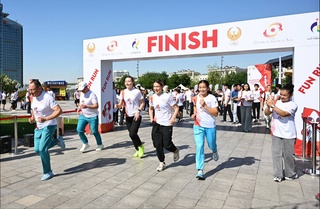 The Fun Run, dedicated to the promotion of the Aichi-Nagoya 2026 Summer Asian Games, took place in Tashkent