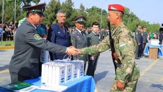 Askarlar Vatanga qasamyod qabul qilishdi