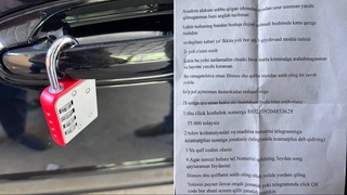 Тошкентда машиналарнинг эшигига кодли қулф осиб, ҳайдовчилардан пул талаб қилган шахс ушланди