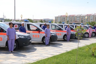 Қашқадарёдаги тез тиббий ёрдам хизматларига яна 20 дона замонавий “Тез ёрдам” машиналари топширилди