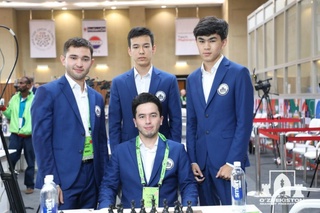 Шахмат олимпиадасида йигитларимизнинг ғолибона юришлари давом этмоқда