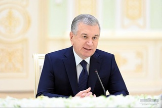 The President of Uzbekistan receives the delegation of Italy