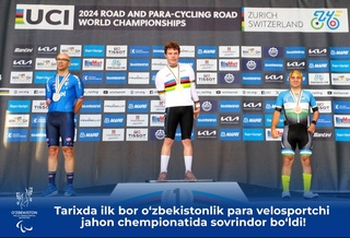 Аввалин бор дар таърихи Ӯзбекистон  паравелосипедрон Азиз Атахӯҷаев ҷоизадори чемпионати ҷаҳон гардид