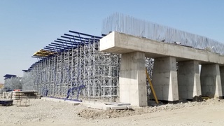 В Самарканде строится первый монолитный мост, не имеющий аналогов в Узбекистане