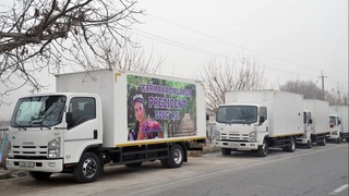 Fargʻonadan Navoiy viloyatiga Prezident sovgʻasi sifatida uzum koʻchatlari yuborildi