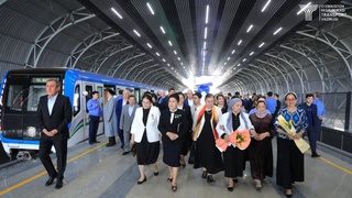 Дар Тошканд боз панҷ истгоҳи метрои рӯизаминии "Қӯйлиқ-Қурувчилар" ба кор андохта шуд