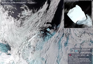 The world's largest iceberg has lost about 9% of its area in a year