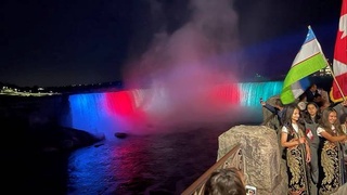 1 сентябр шаршараи машҳури Ниагара дубора бо рангҳои парчами Ӯзбекистон мунаввар мешавад