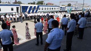 Завершилась электрификация кольцевой железнодорожной магистрали Ферганской долины