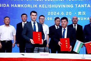 Хитой ва Тошкент вилояти ўртасида 1,8 млрд. долларлик ҳамкорлик келишуви имзоланди