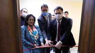 На приграничном таможенном посту "Яллама" состоялась официальная церемония открытия Группы портового контроля