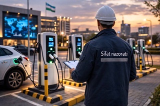 В Ташкенте выявлены нарушения при установке и эксплуатации электрозарядных станций