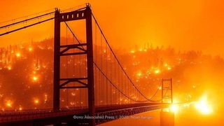 Почти 100 крупных пожаров полыхают в трех штатах на западе США