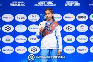 Мухлиса Машарипова завоевала золото чемпионата мира по борьбе среди спортсменов U17