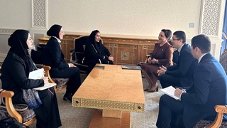 Раиси Сенат бо ноиби президенти Шӯрои баробарии гендерии АМА масъалаҳои ҳамкориро баррасӣ кард