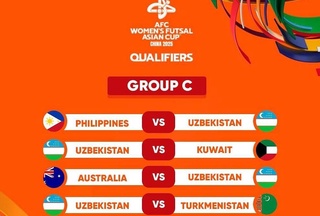 Дастаи мунтахаби занонаи Ӯзбекистон оид ба футзал дар марҳилаи интихобии Ҷоми Осиё бозӣ мекунад