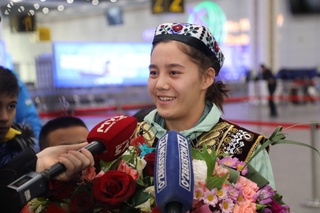 Чемпион боксчиларимиз Тошкентда тантанали кутиб олинди