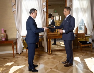 Өзбекстан Елшісі Финляндия Президентіне сенім грамотасын тапсырды