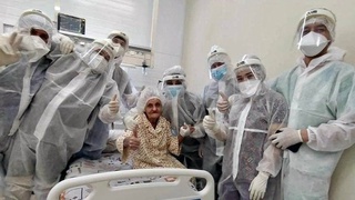 99 yoshli ayol koronavirusdan tuzaldi