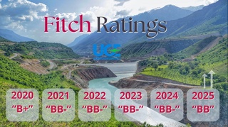 “Ўзбекгидроэнерго” АЖнинг халқаро кредит рейтинги BB (барқарор) даражасига кўтарилди