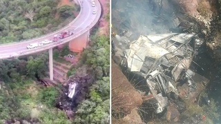 ЖАРда автобуснинг кўприкдан тушиб кетиши оқибатида 45 киши ҳаётдан кўз юмди