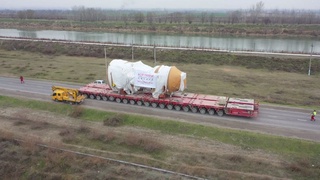 Сирдарёдаги ИЭС учун олиб келинаётган иккинчи газ турбинаси Япониядан етиб келди