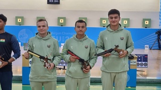 Ўқ отиш: терма жамоамиз Осиё чемпионатида муваффақиятли иштирок этмоқда