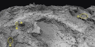 Кометада илк бор ғорлар топилди