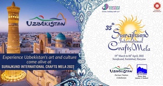 Өзбекстандық қолөнершілер Үндістандағы ең ірі қолөнершілік фестиваліне қатысуда