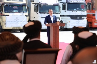 Ауғанстаннан 16 жүк көлігінде Герат ақ мәрмәрі әкелінді