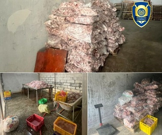 Tovuq goʻshtini yashirincha qayta ishlash sexi fosh etildi