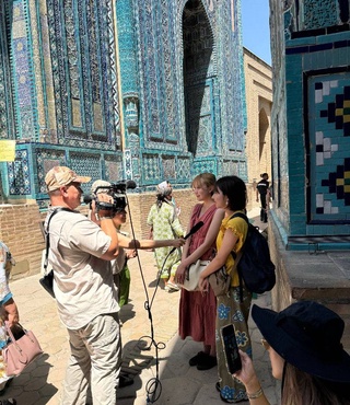 Гурӯҳи эҷодии ширкати телевизионии «NHK”-и Ҷопон дар Ӯзбекистон